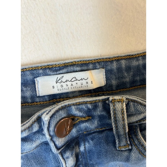 Kancan Signature HighRise Ankle Jeans 28 Blue Distressed Buckle Exclusive - Picture 2 of 9